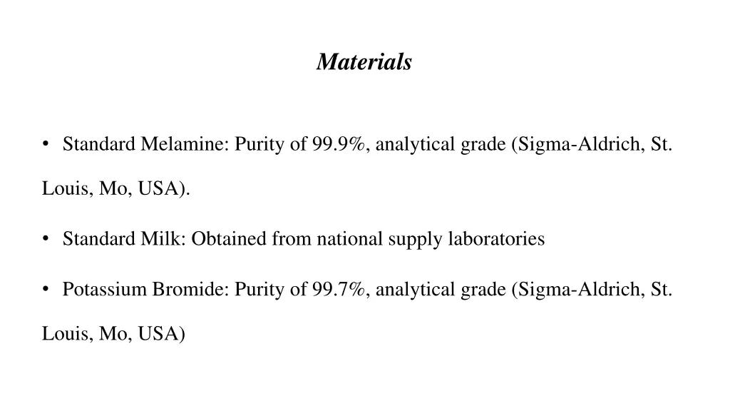 materials