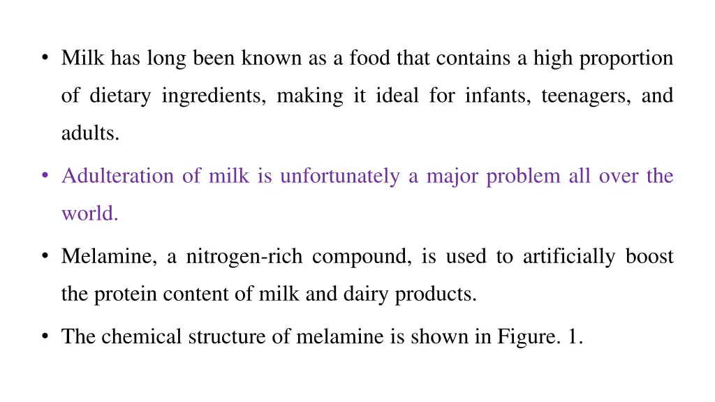 milk has long been known as a food that contains