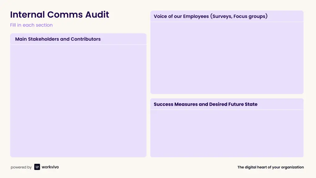 internal comms audit fill in each section 1