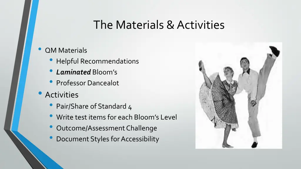 the materials activities