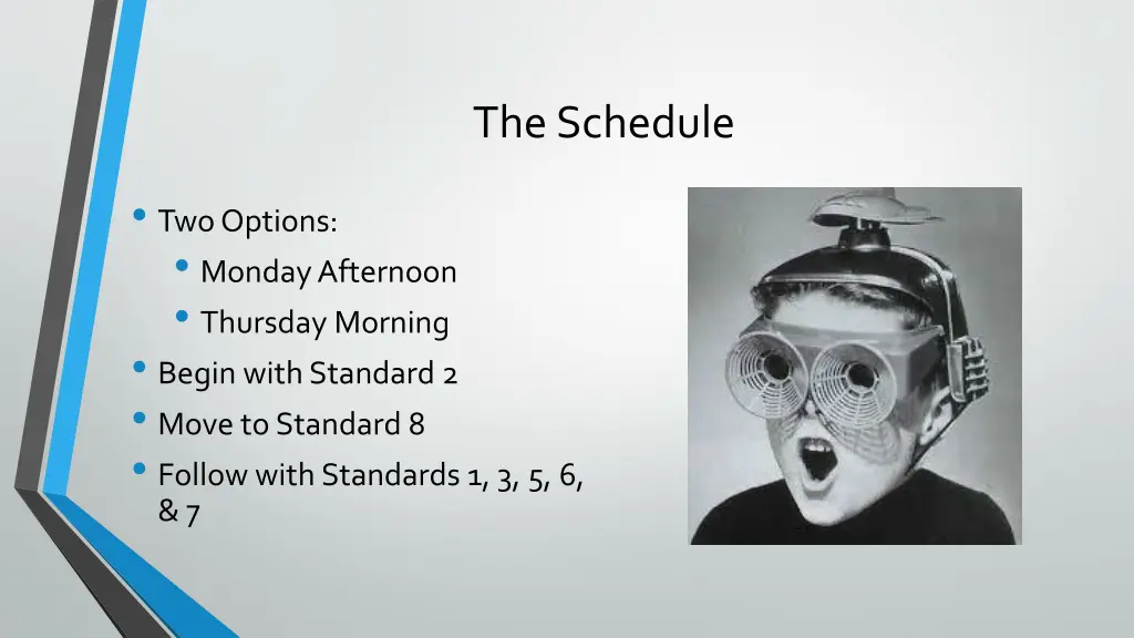 the schedule