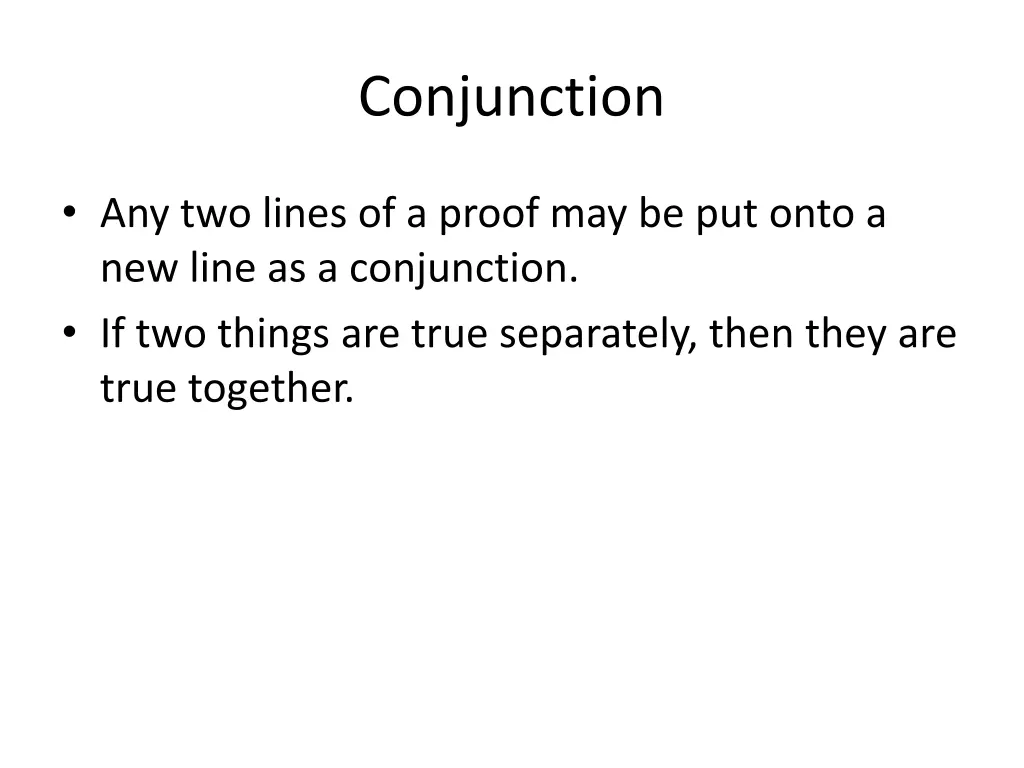 conjunction