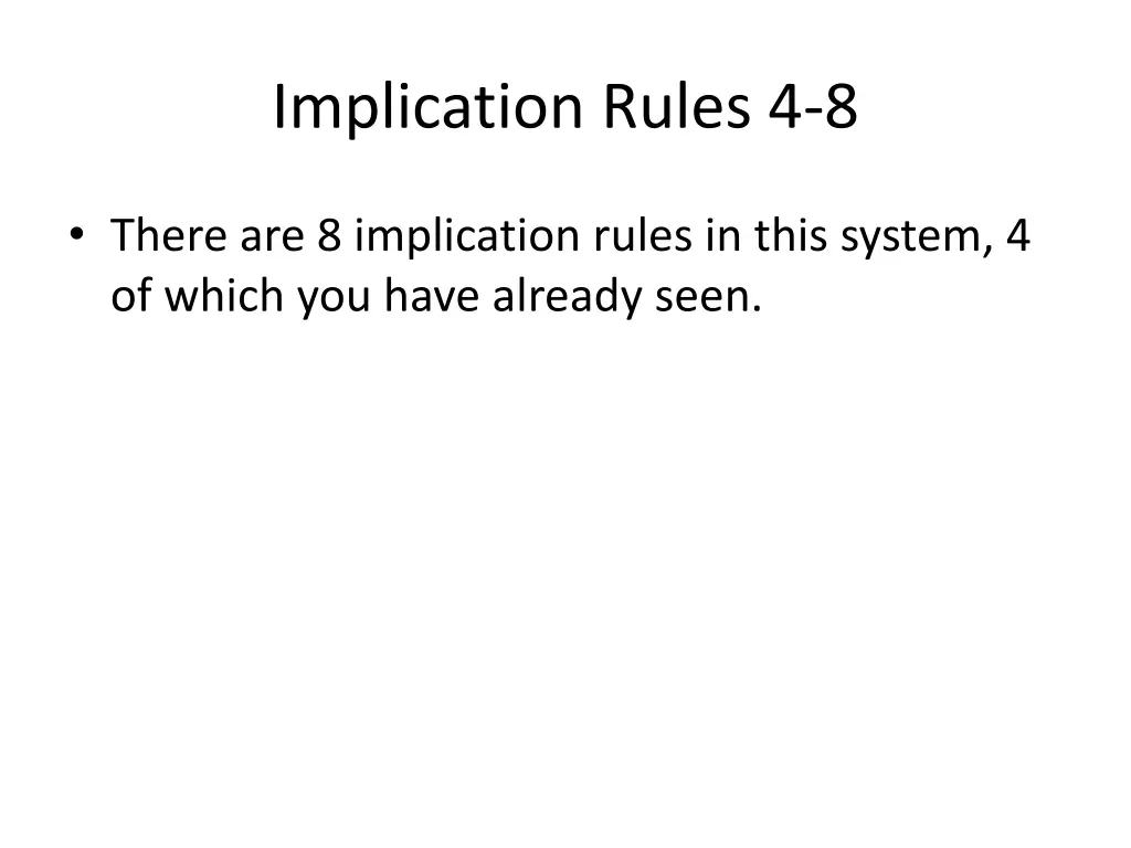 implication rules 4 8