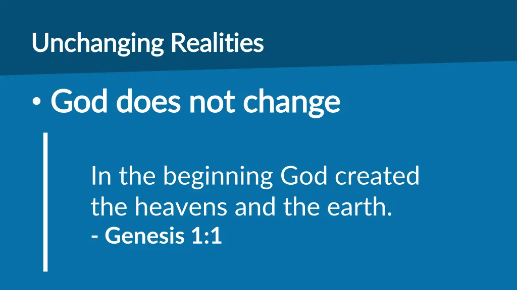 unchanging realities unchanging realities