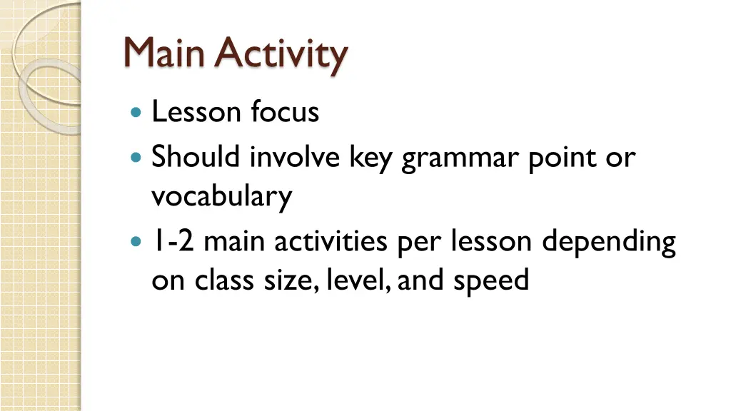 main activity