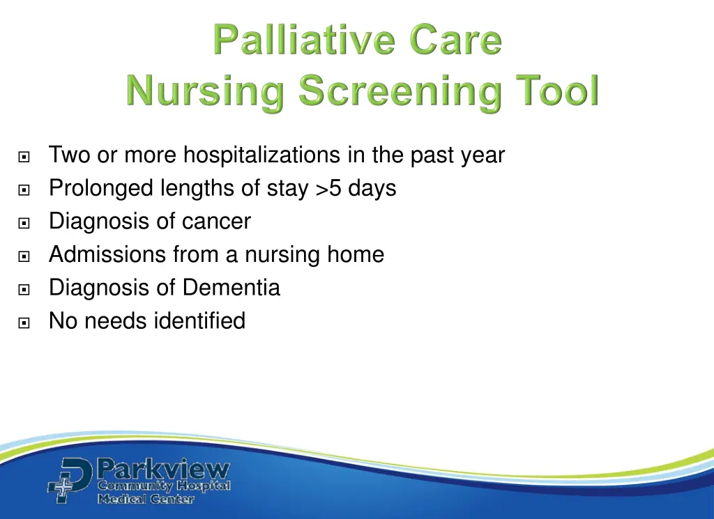 two or more hospitalizations in the past year