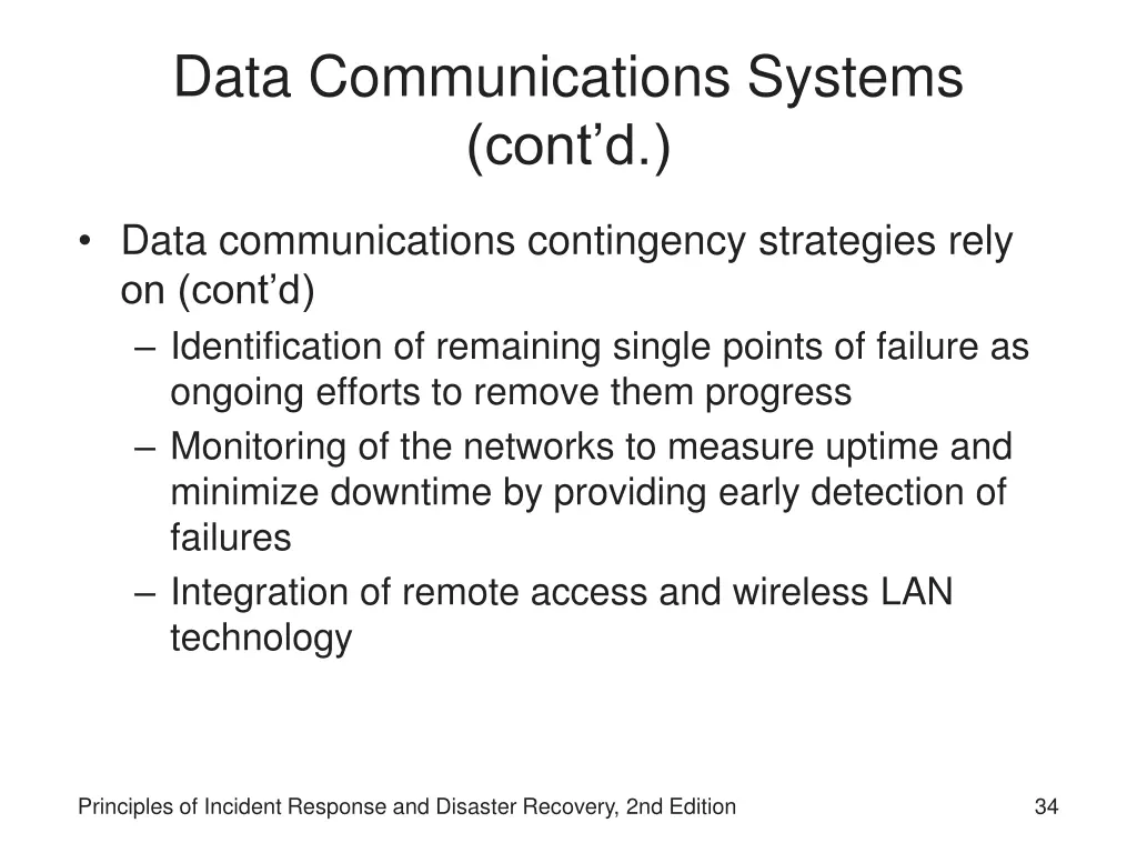 data communications systems cont d 1