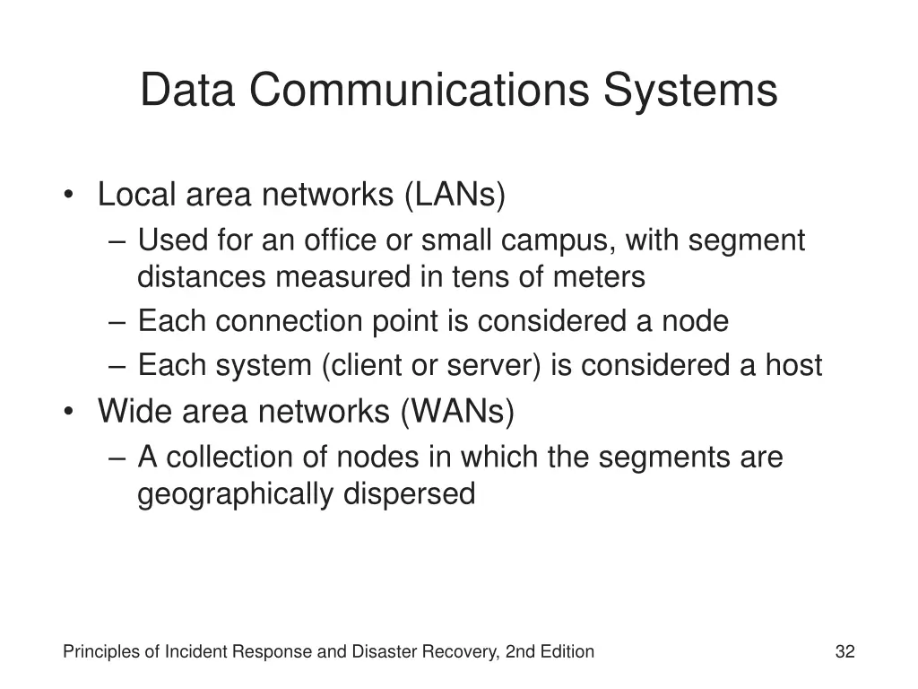 data communications systems