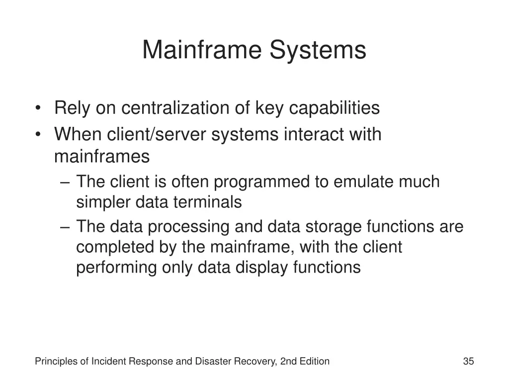 mainframe systems