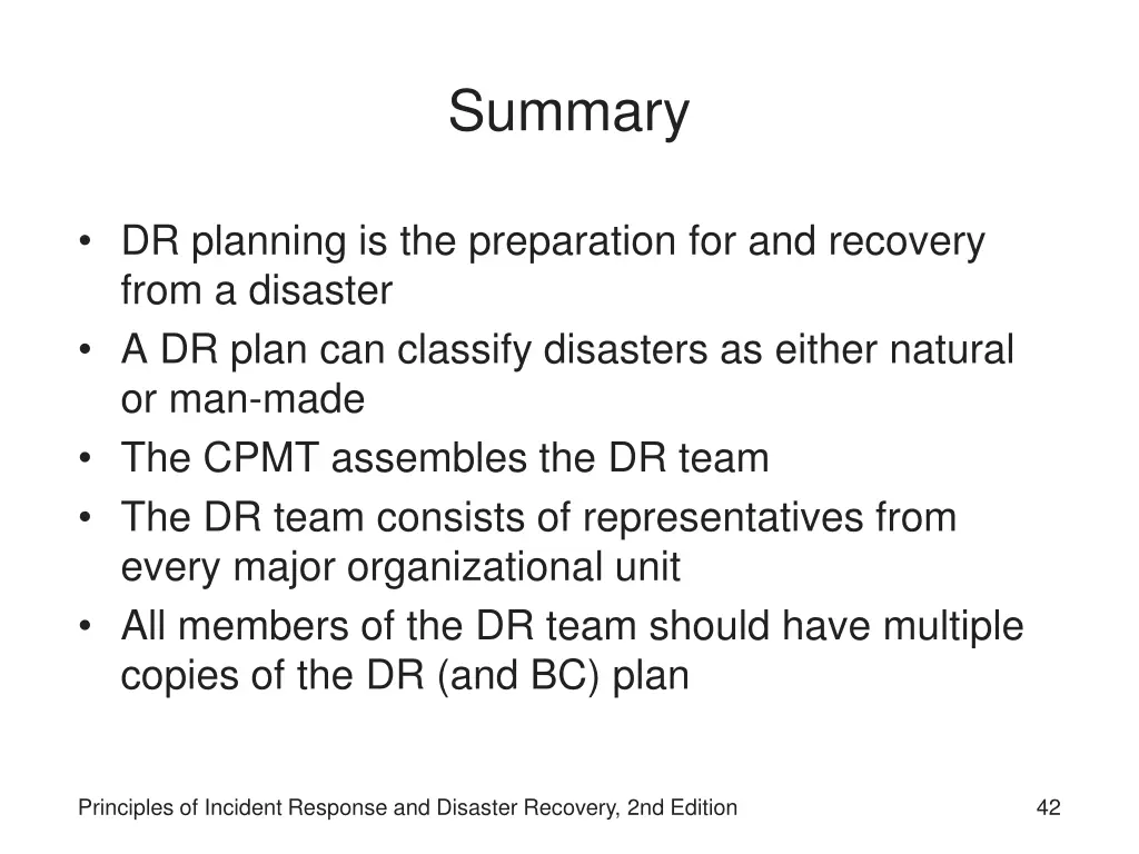 summary