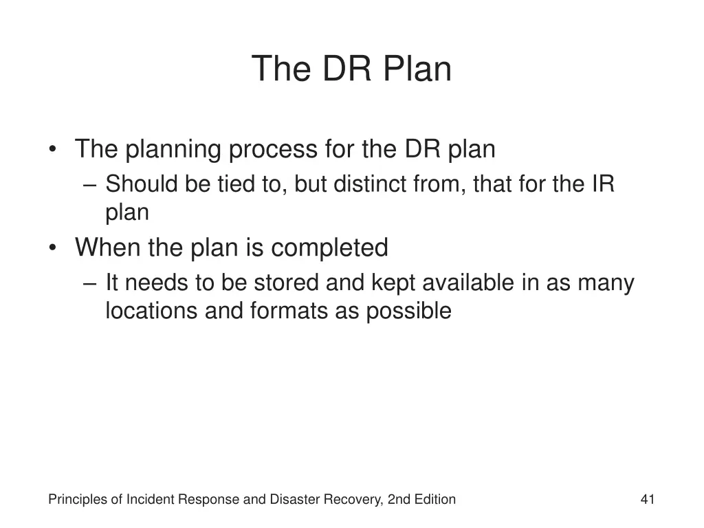 the dr plan