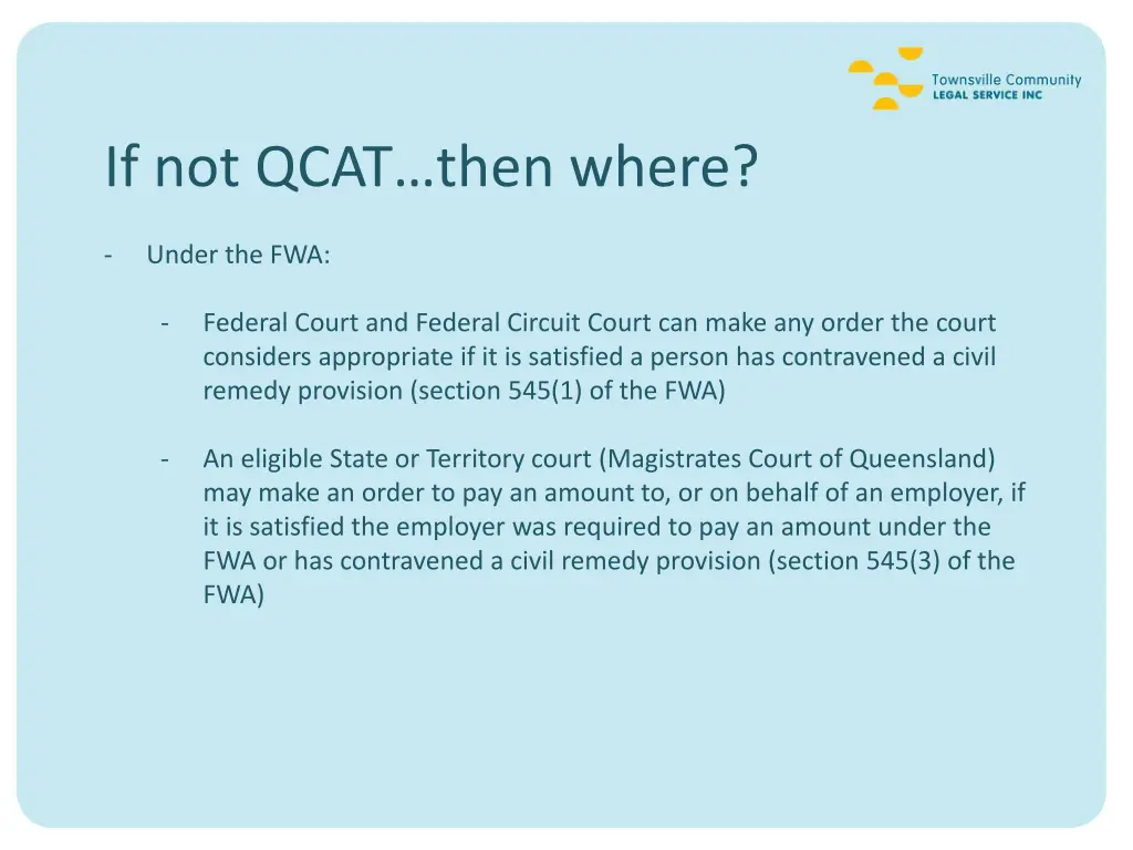 if not qcat then where