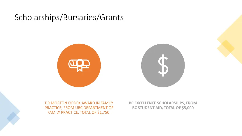 scholarships bursaries grants