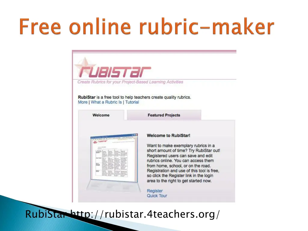 rubistar http rubistar 4teachers org