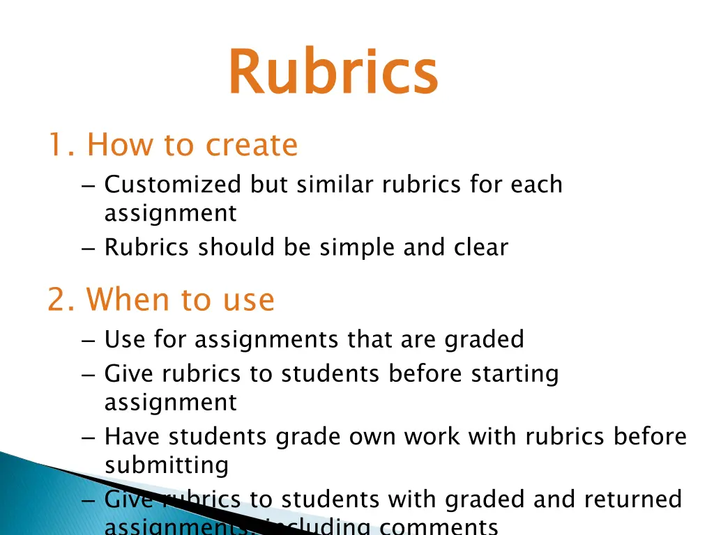 rubrics