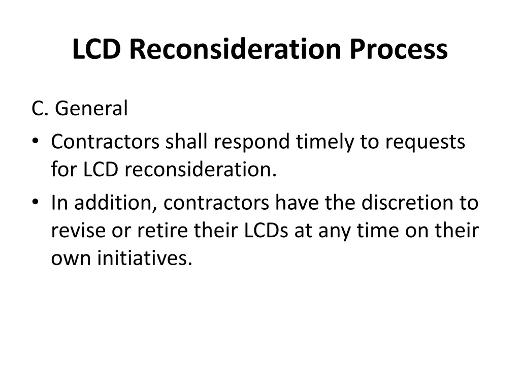 lcd reconsideration process 1