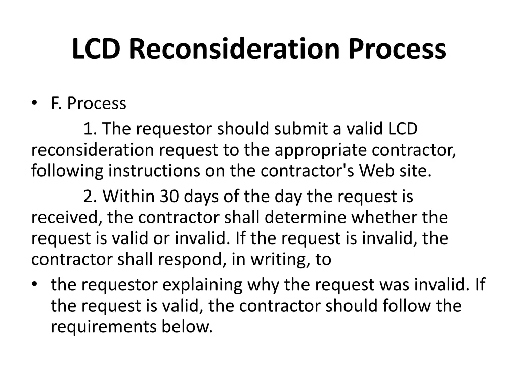 lcd reconsideration process 7