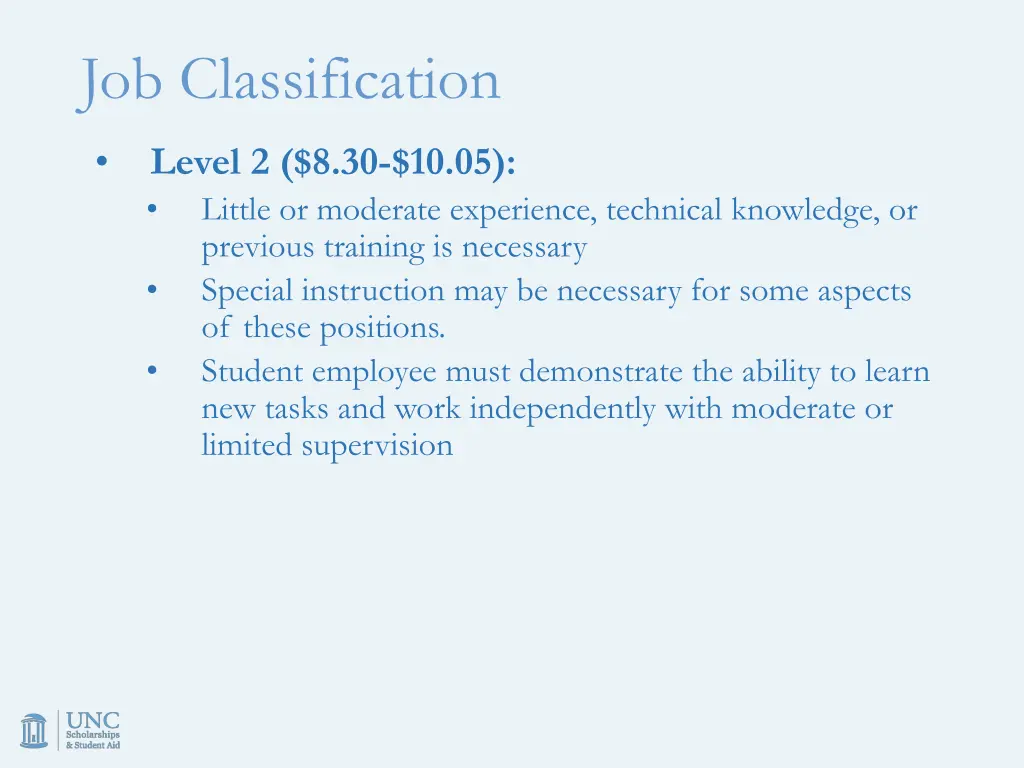 job classification 2