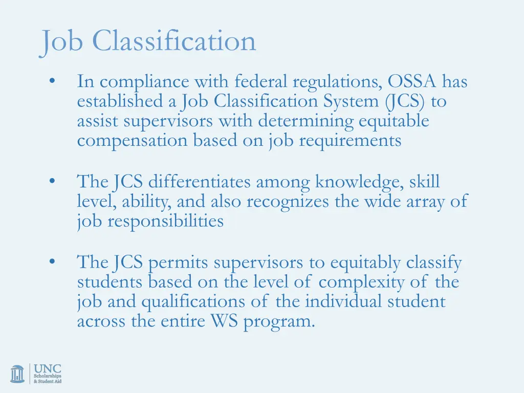 job classification