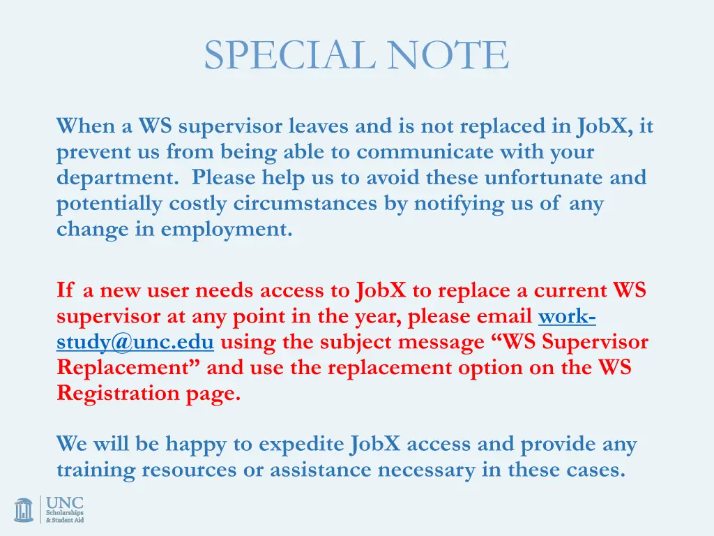 special note