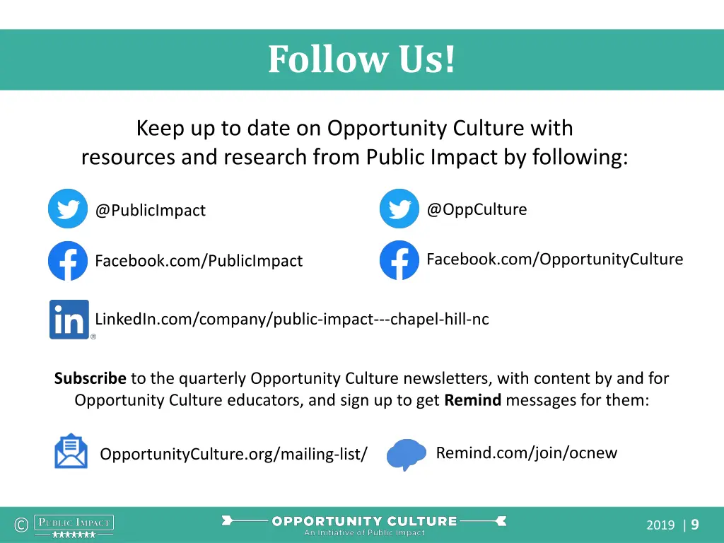follow us
