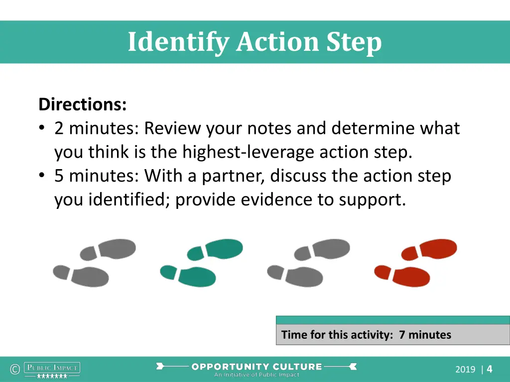 identify action step