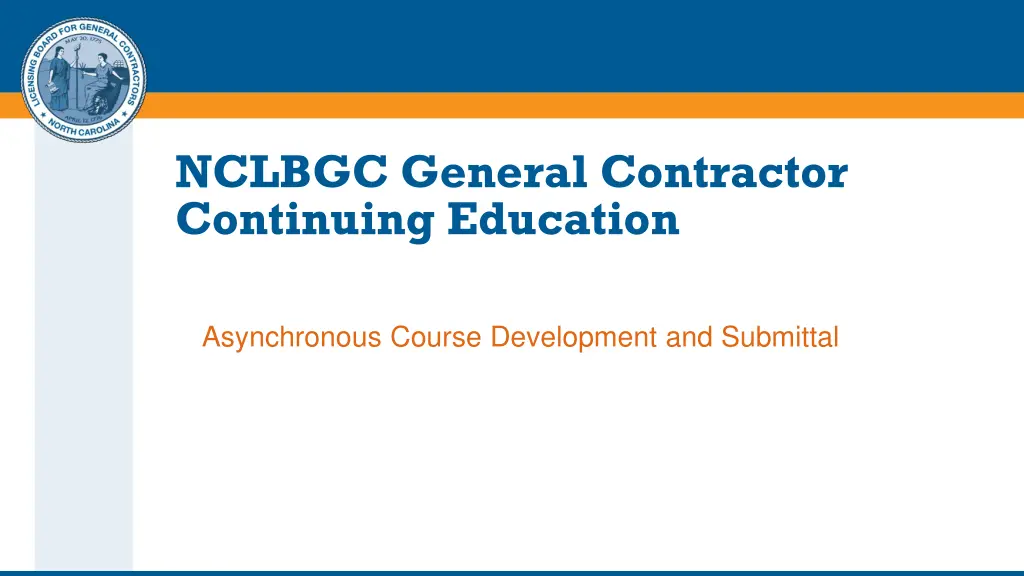 nclbgc general contractor continuing education
