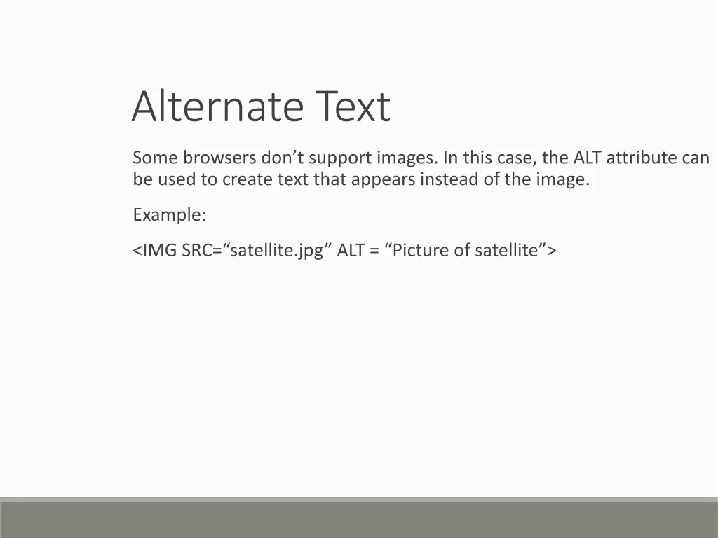 alternate text