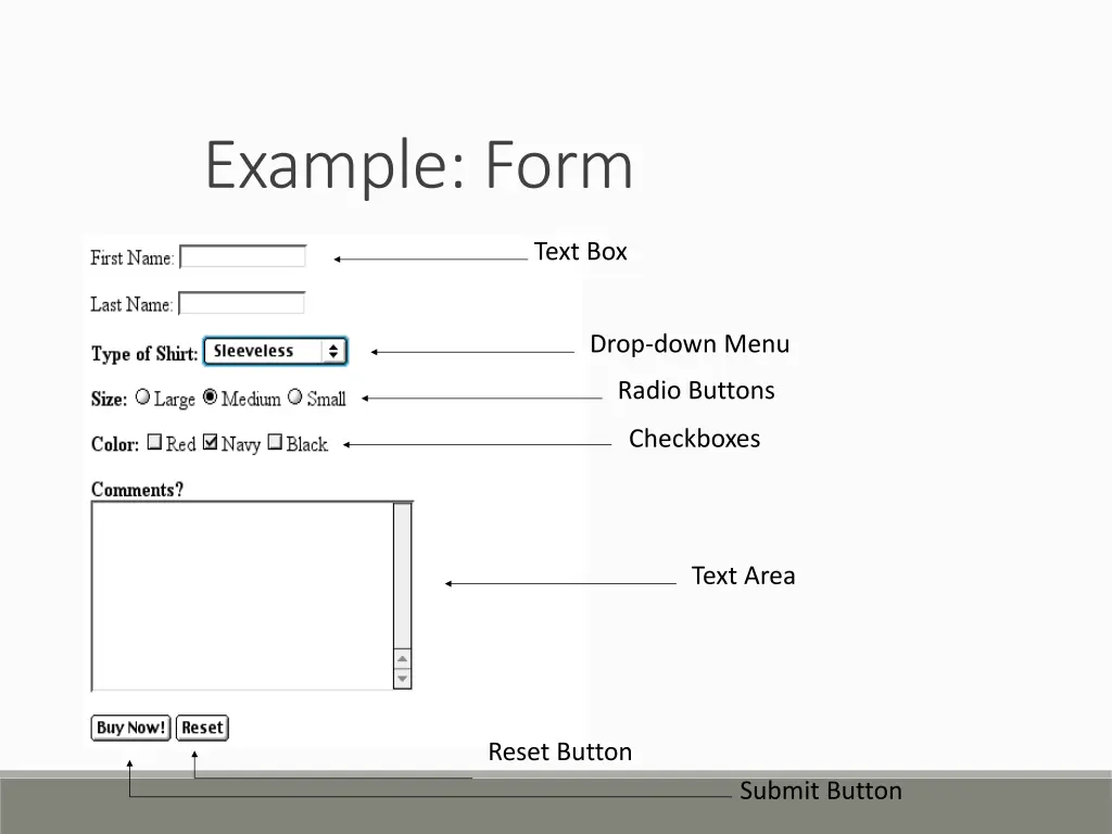 example form