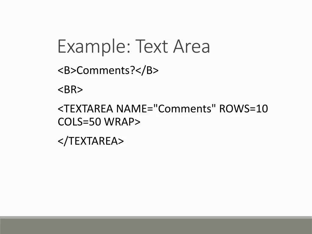 example text area