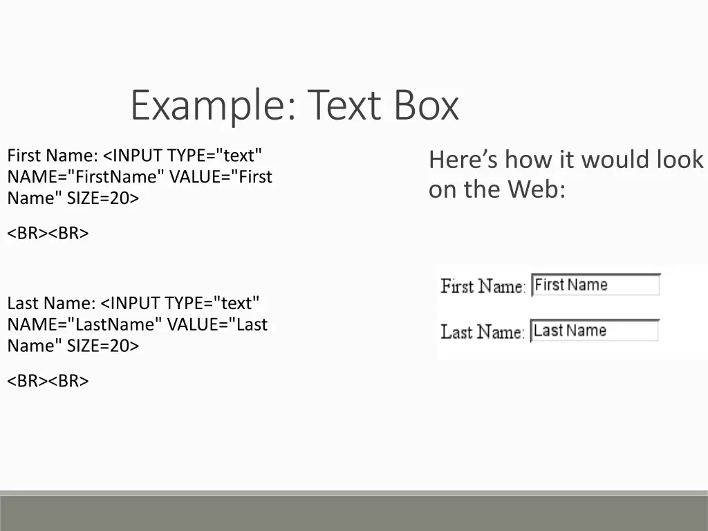 example text box