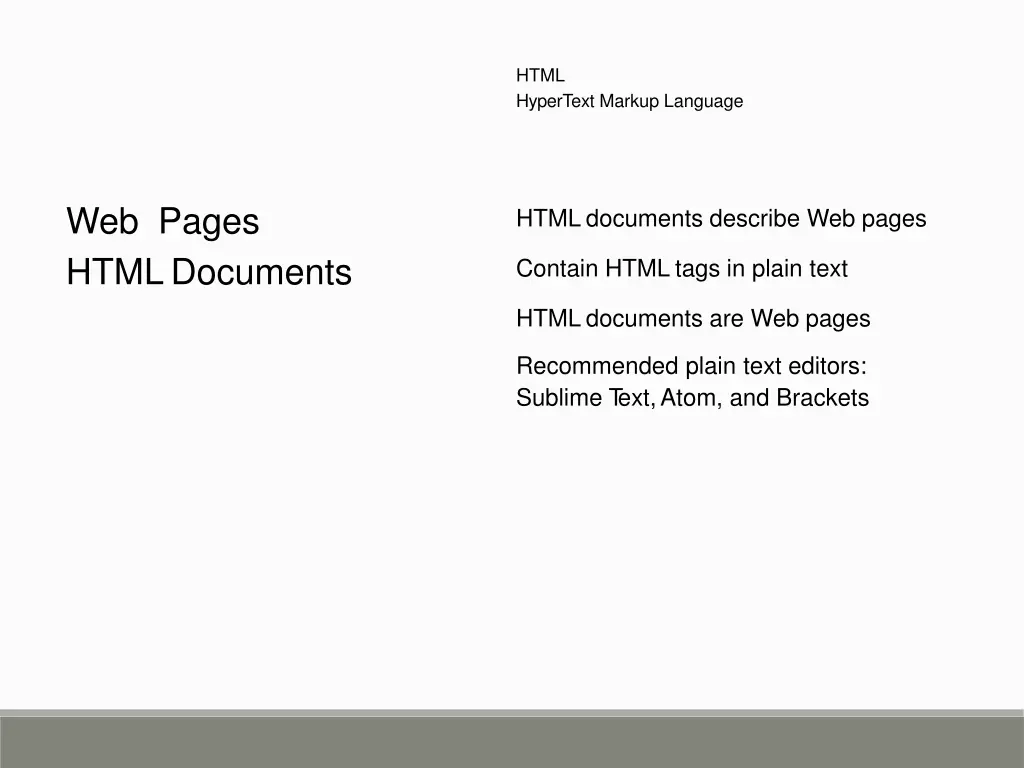 html hypertext markup language 2