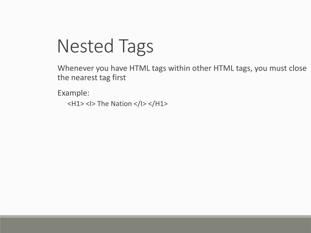 nested tags