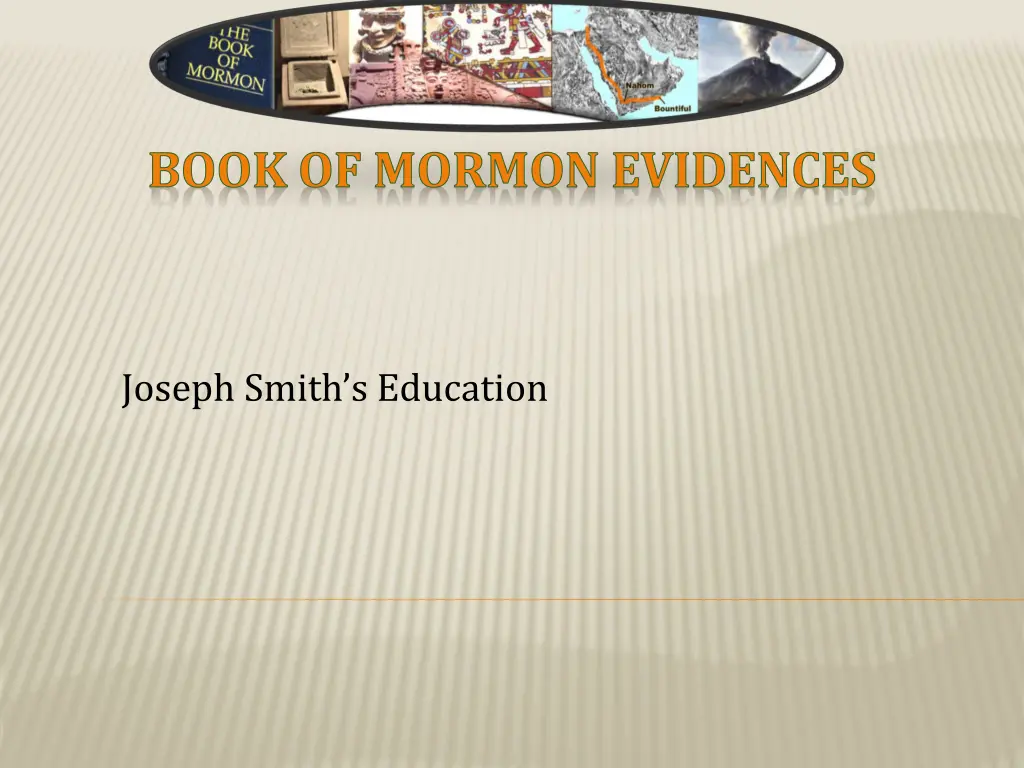book of mormon evidences