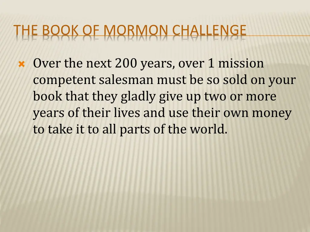 the book of mormon challenge 6