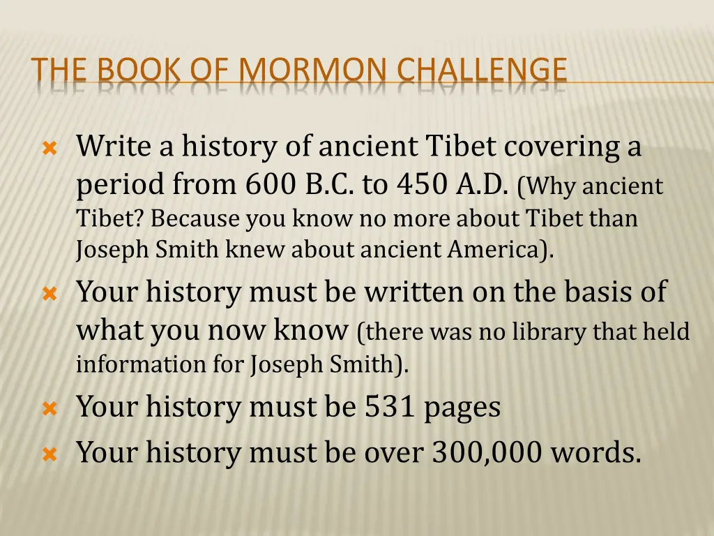 the book of mormon challenge
