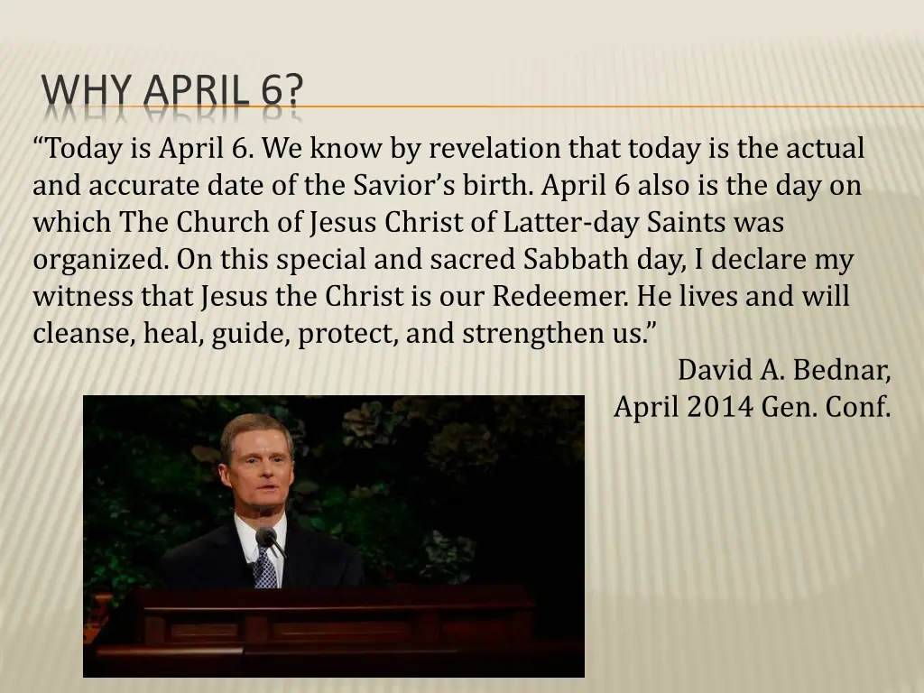 why april 6 today is april 6 we know