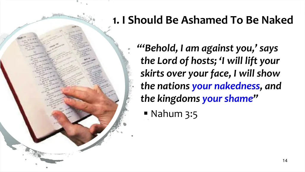 1 i should be ashamed to be naked 2