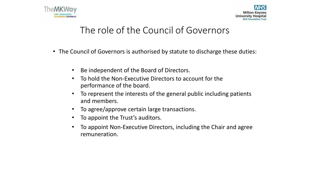 the role of the councilof governors