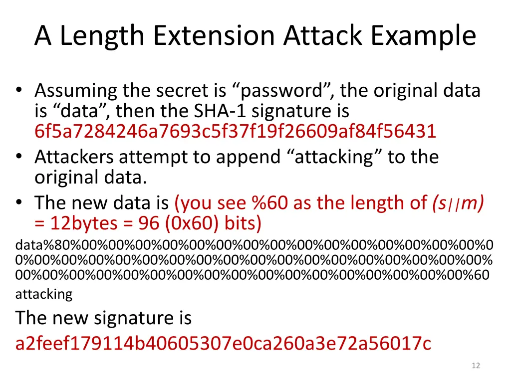 a length extension attack example