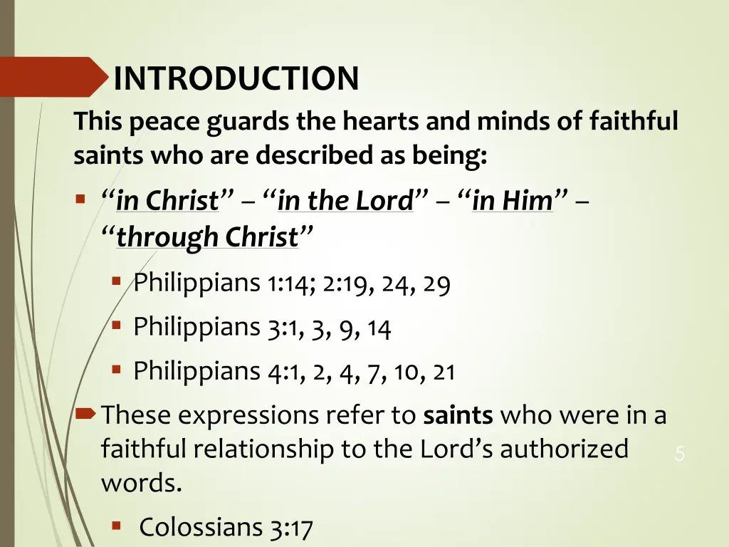 introduction this peace guards the hearts