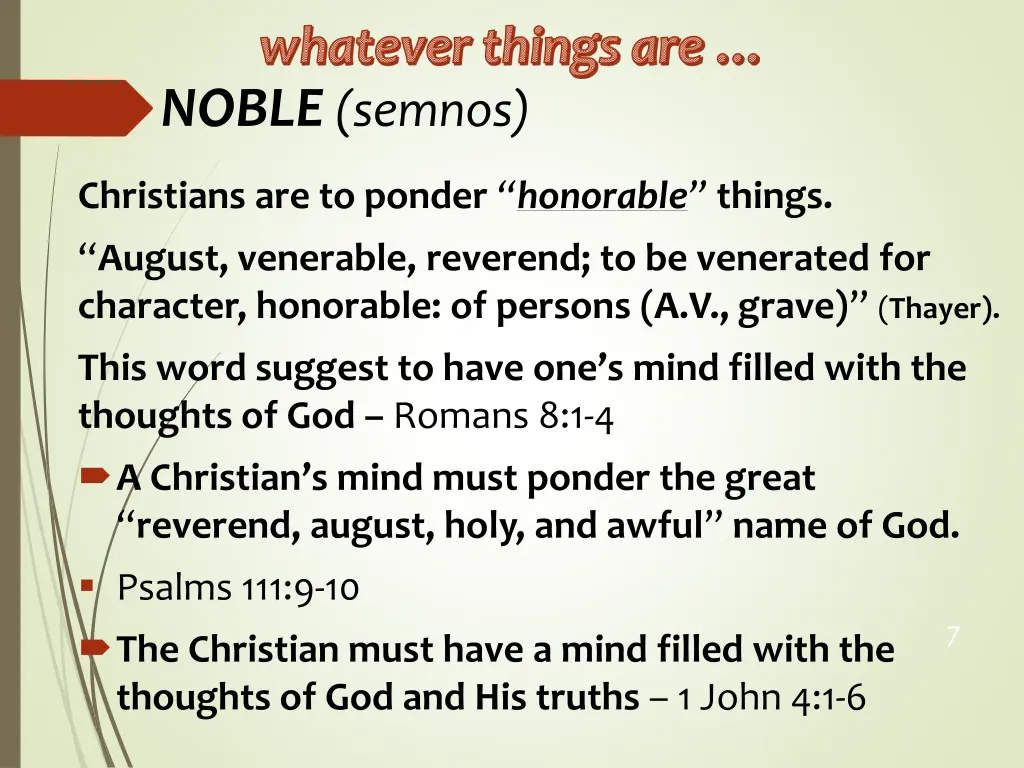 whatever things are 1