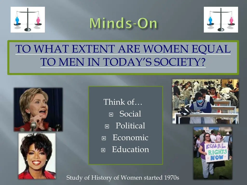 to what extent are women equal to men in today