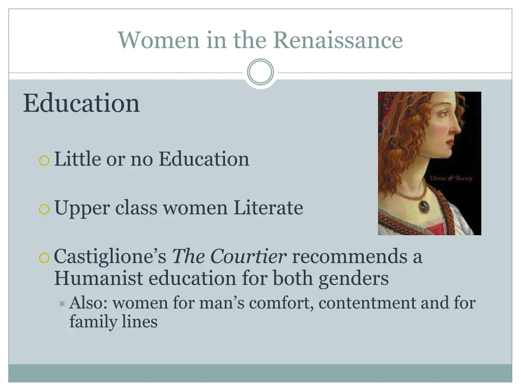 women in the renaissance