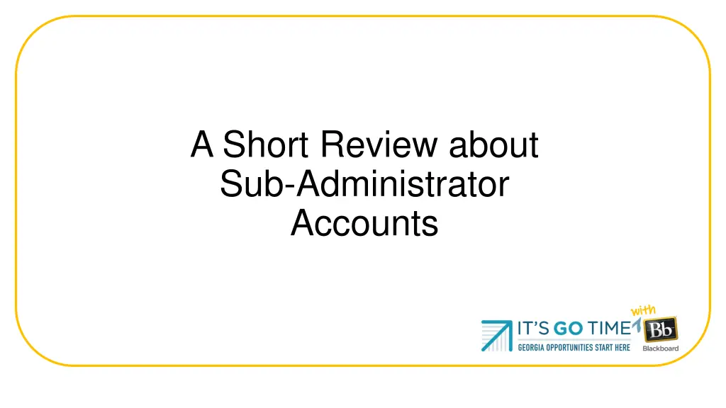 a short review about sub administrator accounts