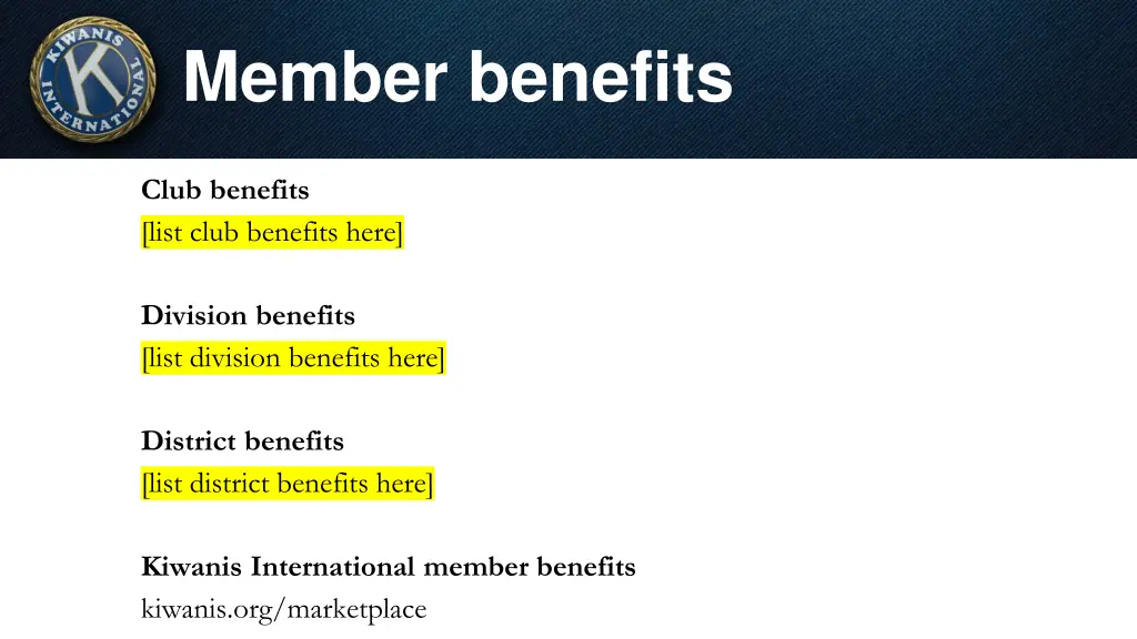 member benefits