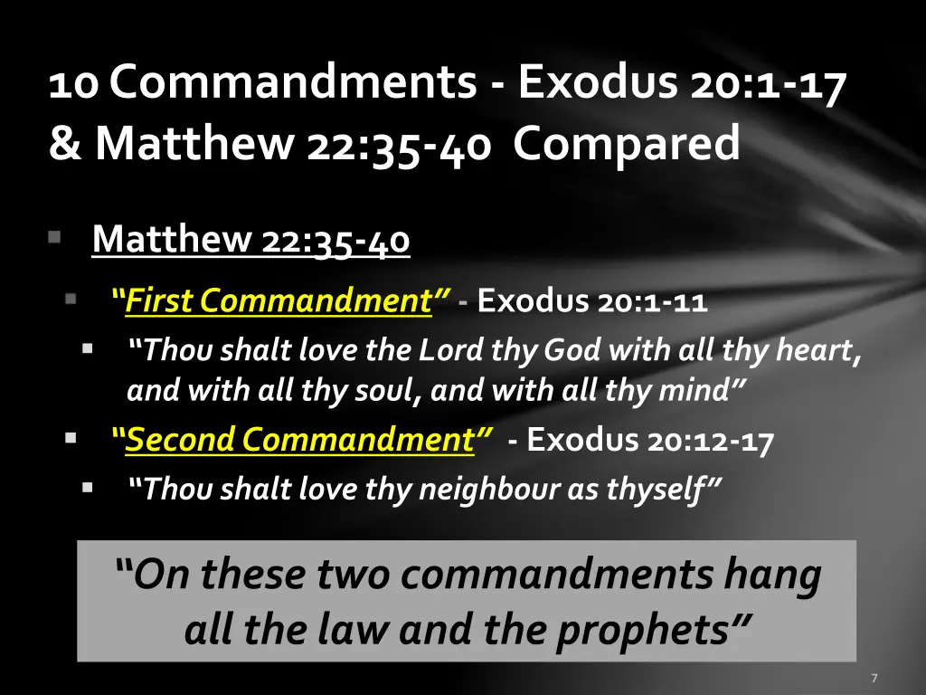 10 commandments exodus 20 1 17 matthew