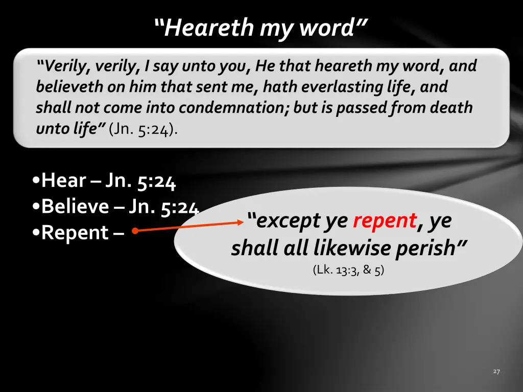 heareth my word 1