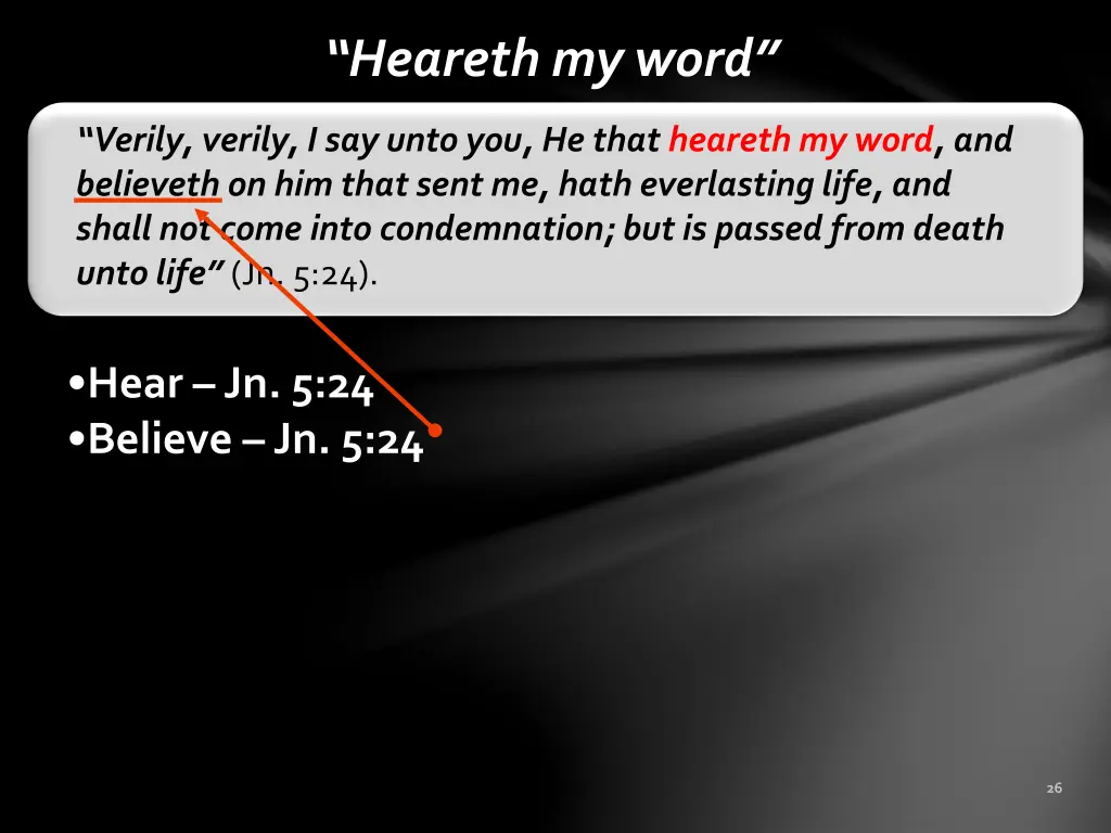 heareth my word