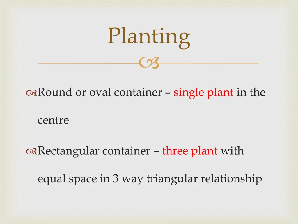 planting